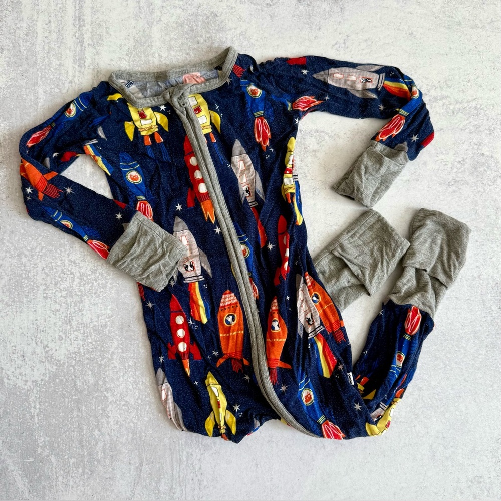 Little Sleepies Rocket Print Zippy